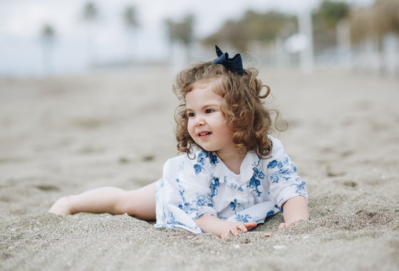 Детская фотосессия на пляже в Марбелье