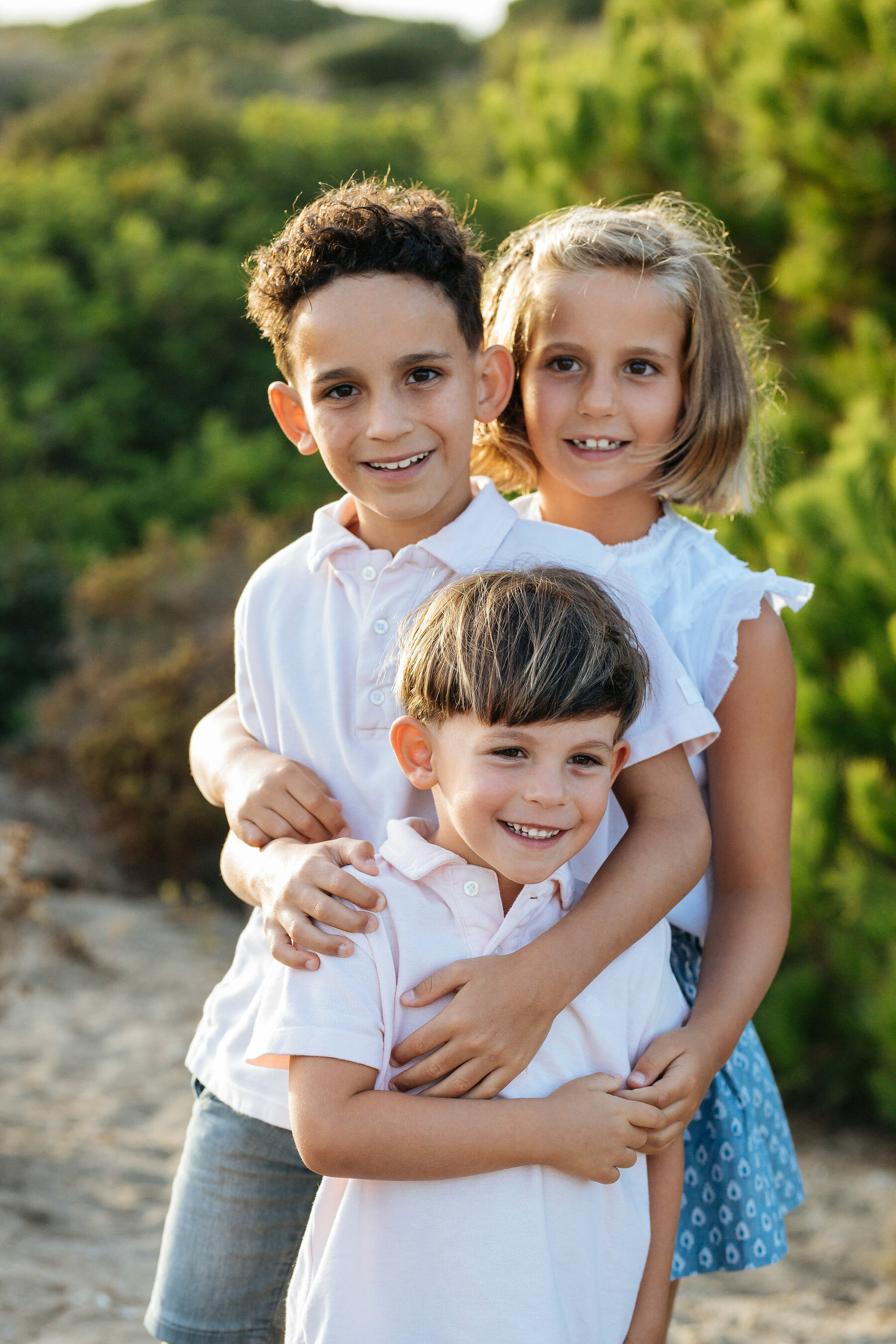 Family photo shoot on the beach in Marbella, Malaga