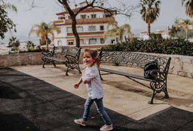 Un día de vacaciones de una familia en España