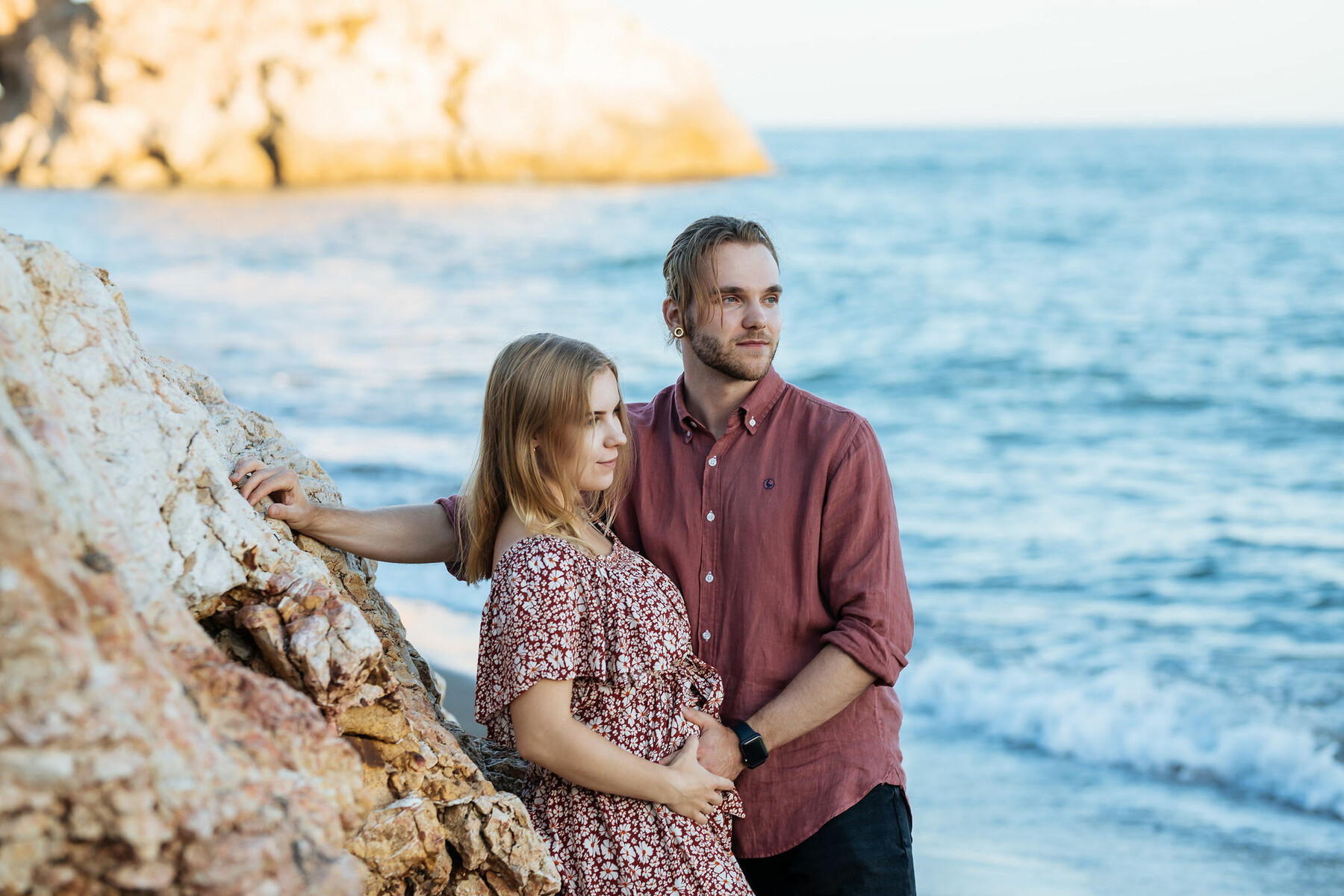 Sesión de fotos en la playa en Málaga