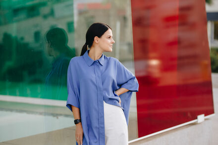 Portrait photo set in the Port of Malaga