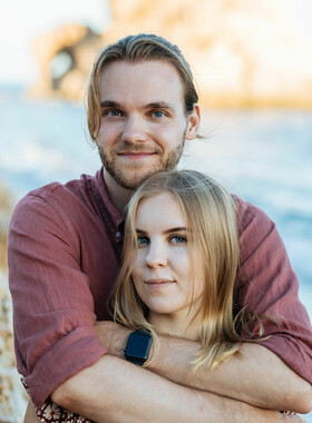 Photo set on the beach in Malaga
