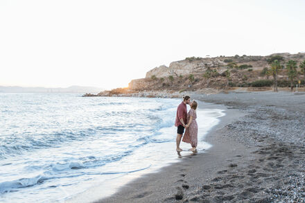 Sesión de fotos en la playa en Málaga