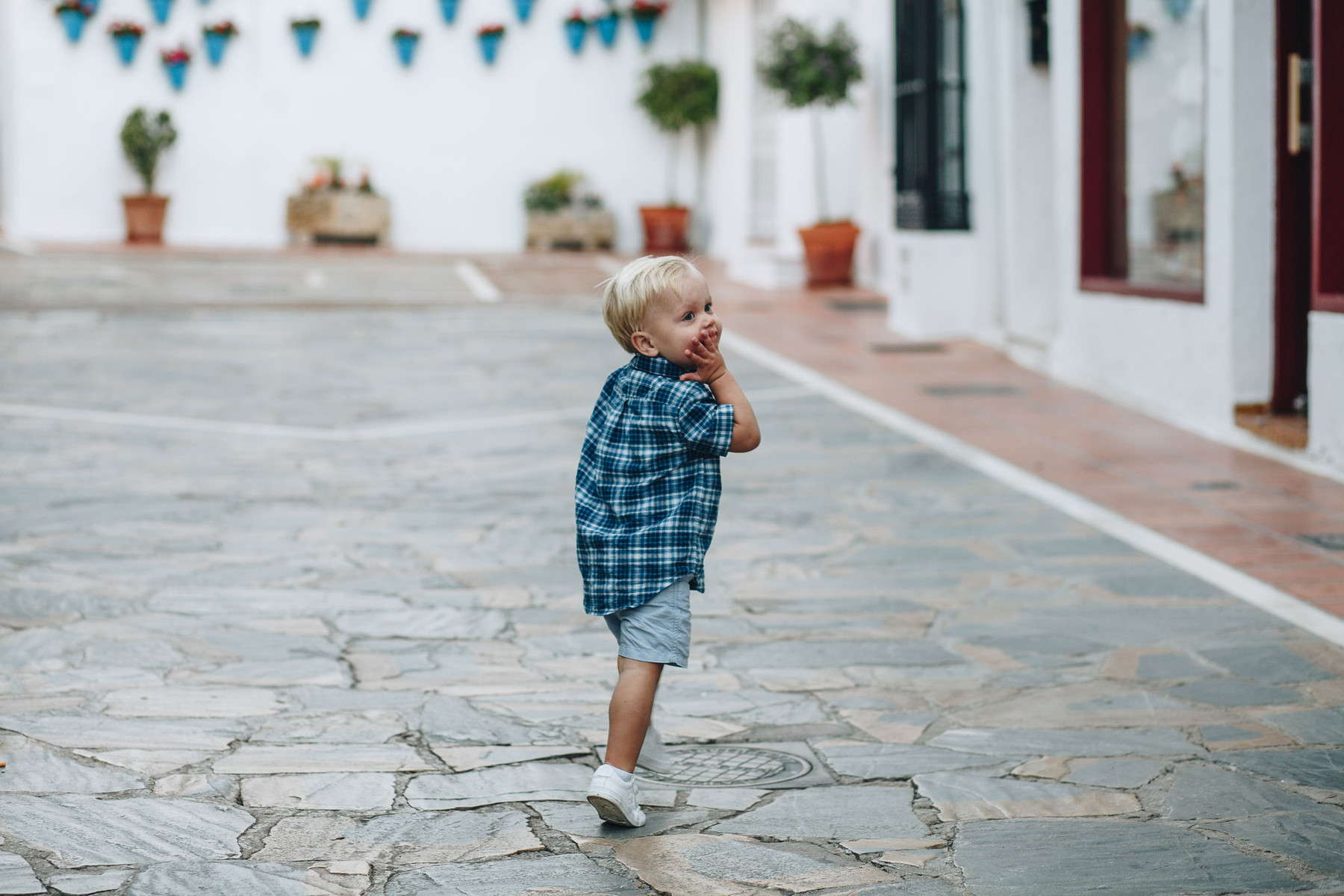 Fotografía de familia en el Centro de Marbella