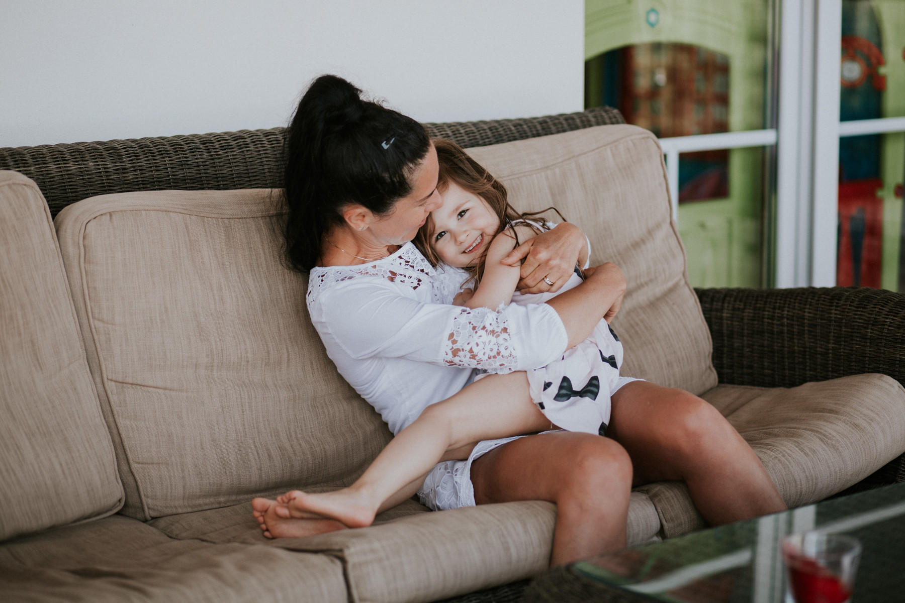 Un día de vacaciones de una familia en España