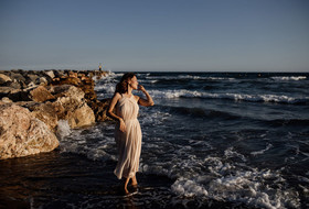 Sesión fotográfica de familia en Cabopino en Marbella