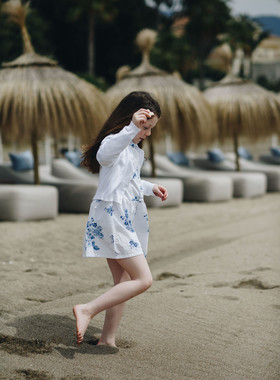 Детская фотосессия на пляже в Марбелье