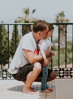 Un día de vacaciones de una familia en España