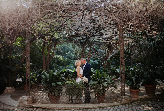 Wedding in the Botanical Garden of Malaga