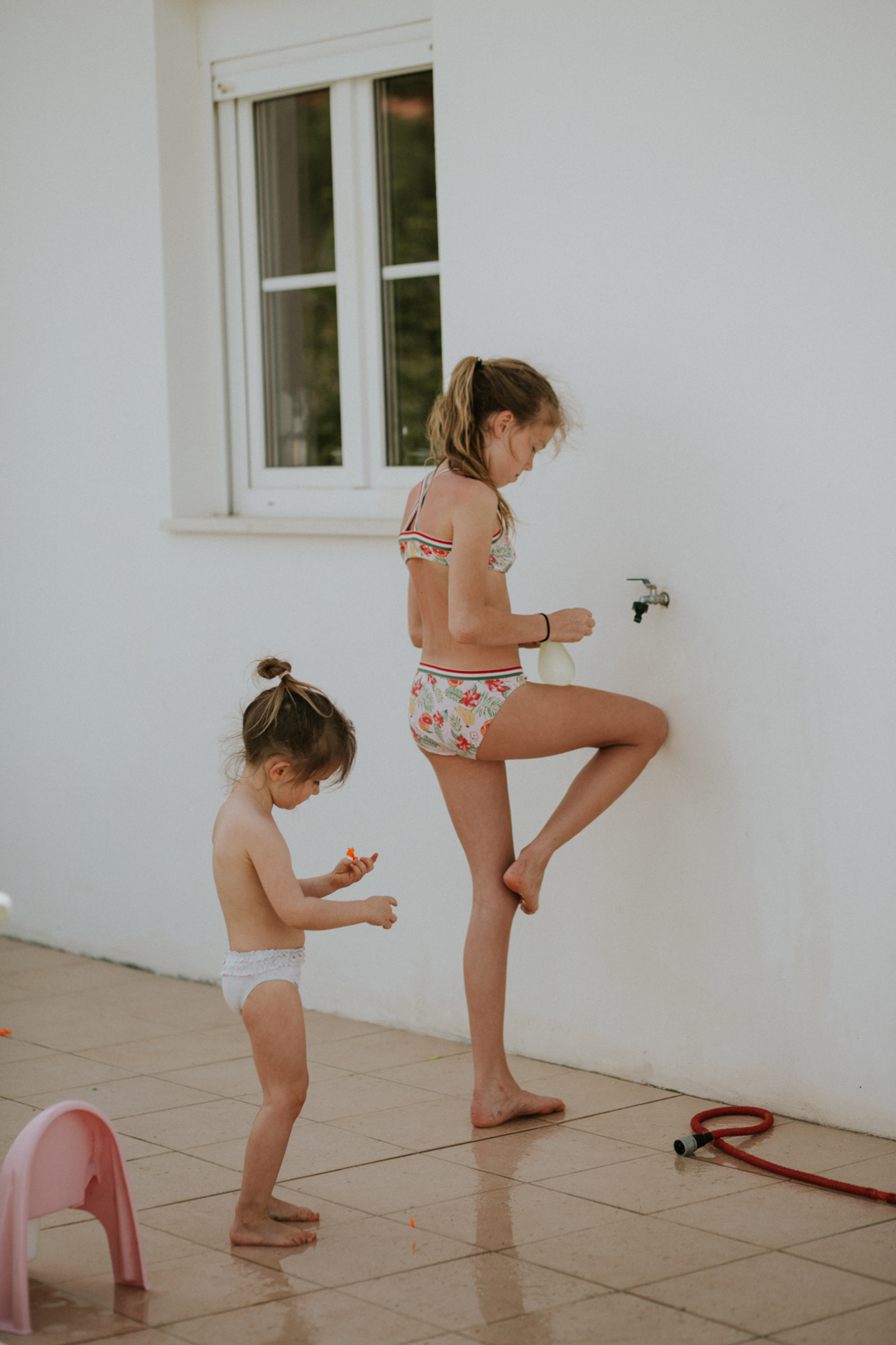 Un día de vacaciones de una familia en España