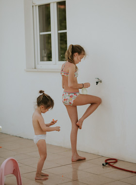 Un día de vacaciones de una familia en España