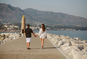Love Story photo session in Marbella