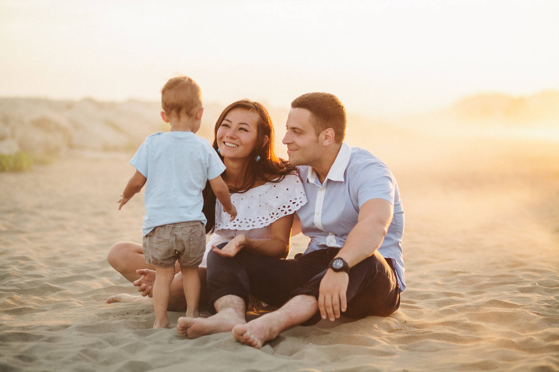 Sesión de fotos de familia en El Palo, Málaga