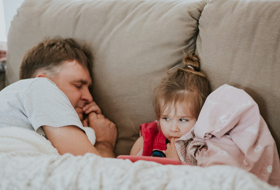 Un día de vacaciones de una familia en España