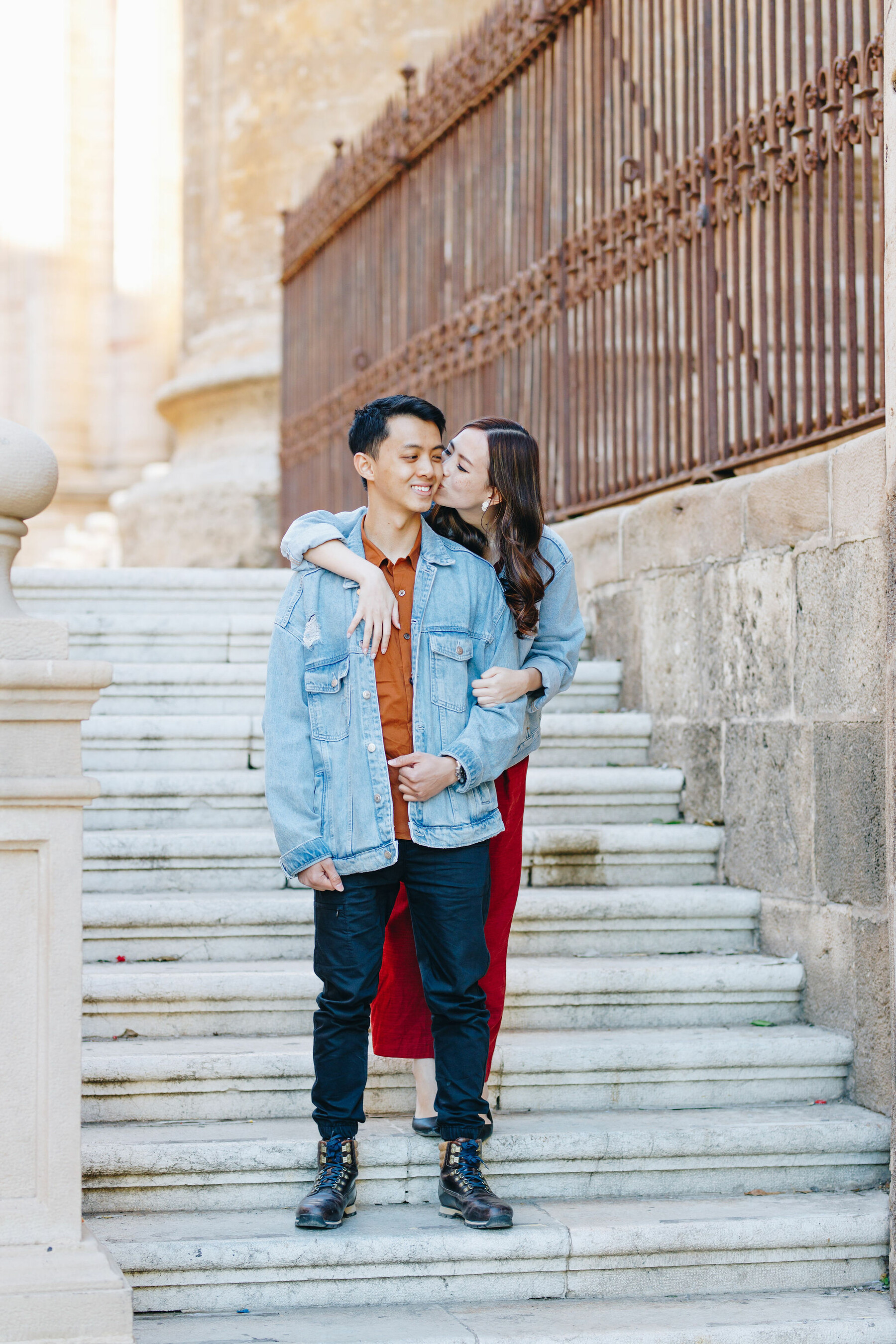 Couple photo set in Malaga