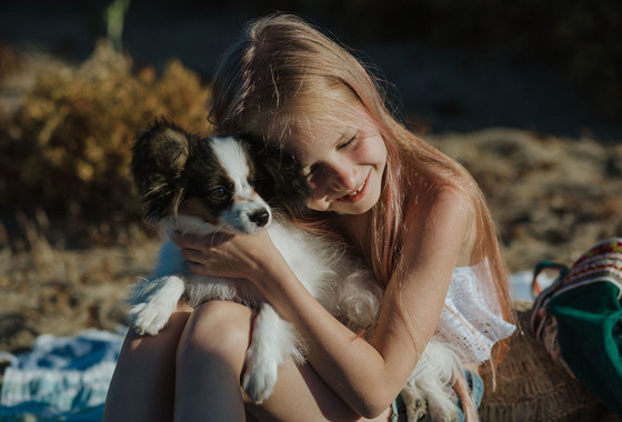 Family photo shoot in bohemian style in Marbella