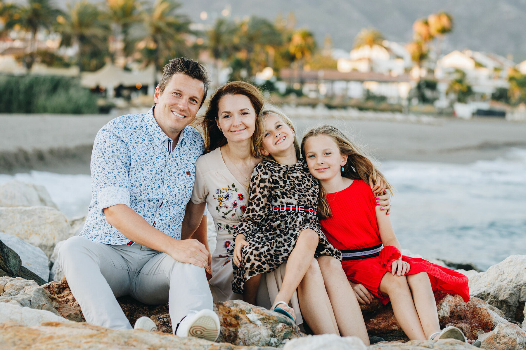 Fotografía de familia en Marbella