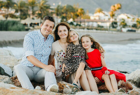 Fotografía de familia en Marbella