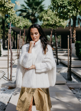 Street style photo shooting in Malaga for Korsun