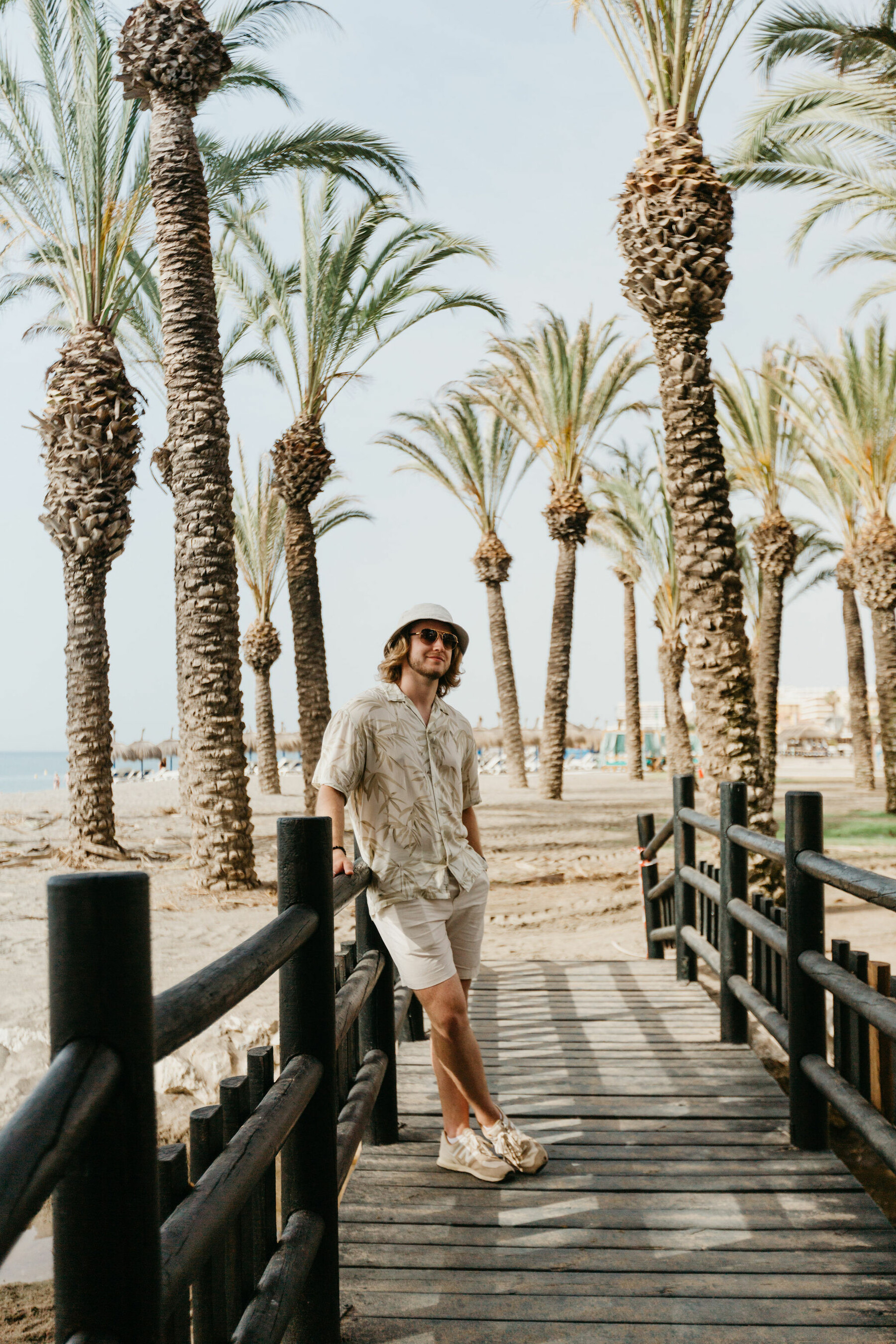 Photo set on the beach in Torremolinos