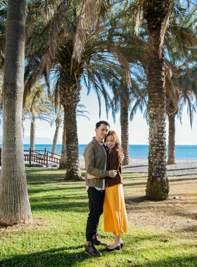 Couple photo set in Malaga