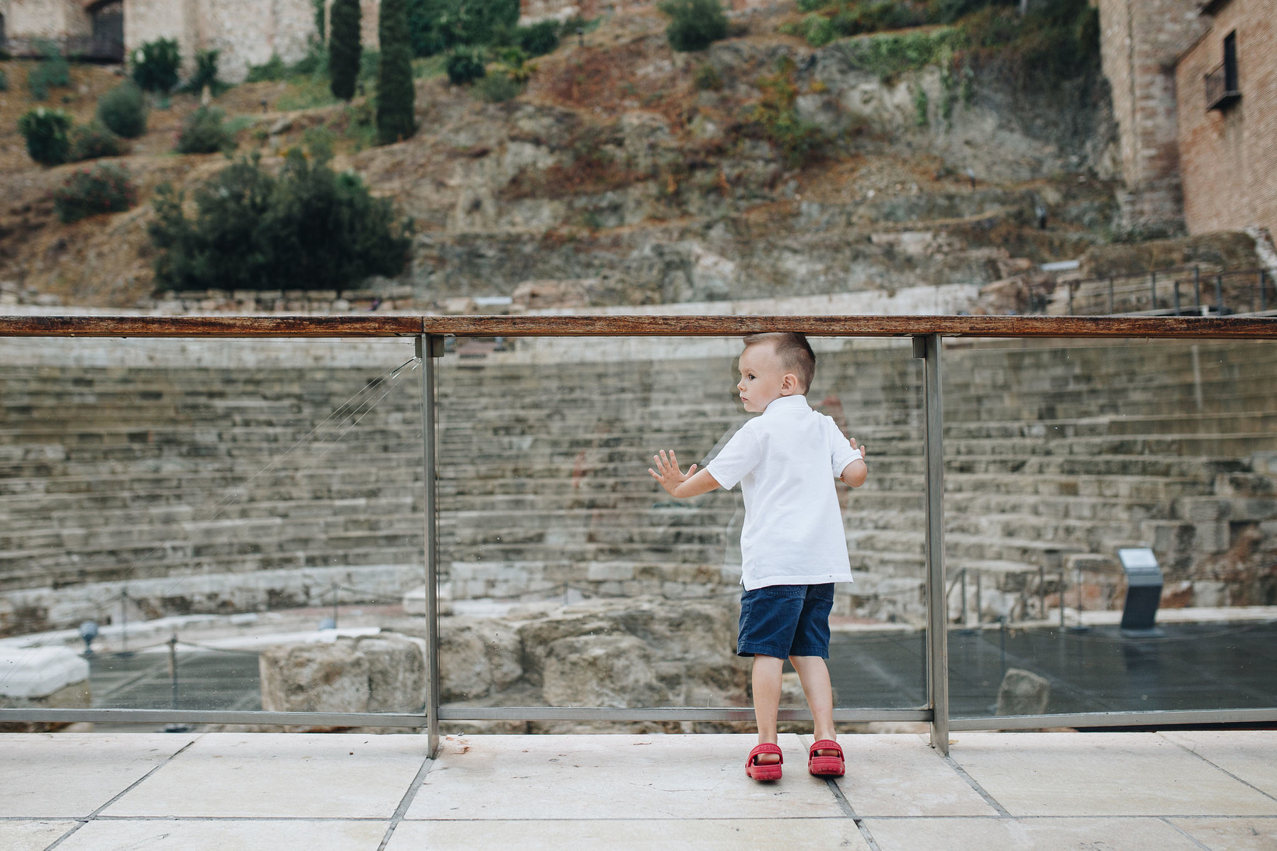 Family photo set in Málaga