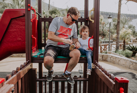Un día de vacaciones de una familia en España