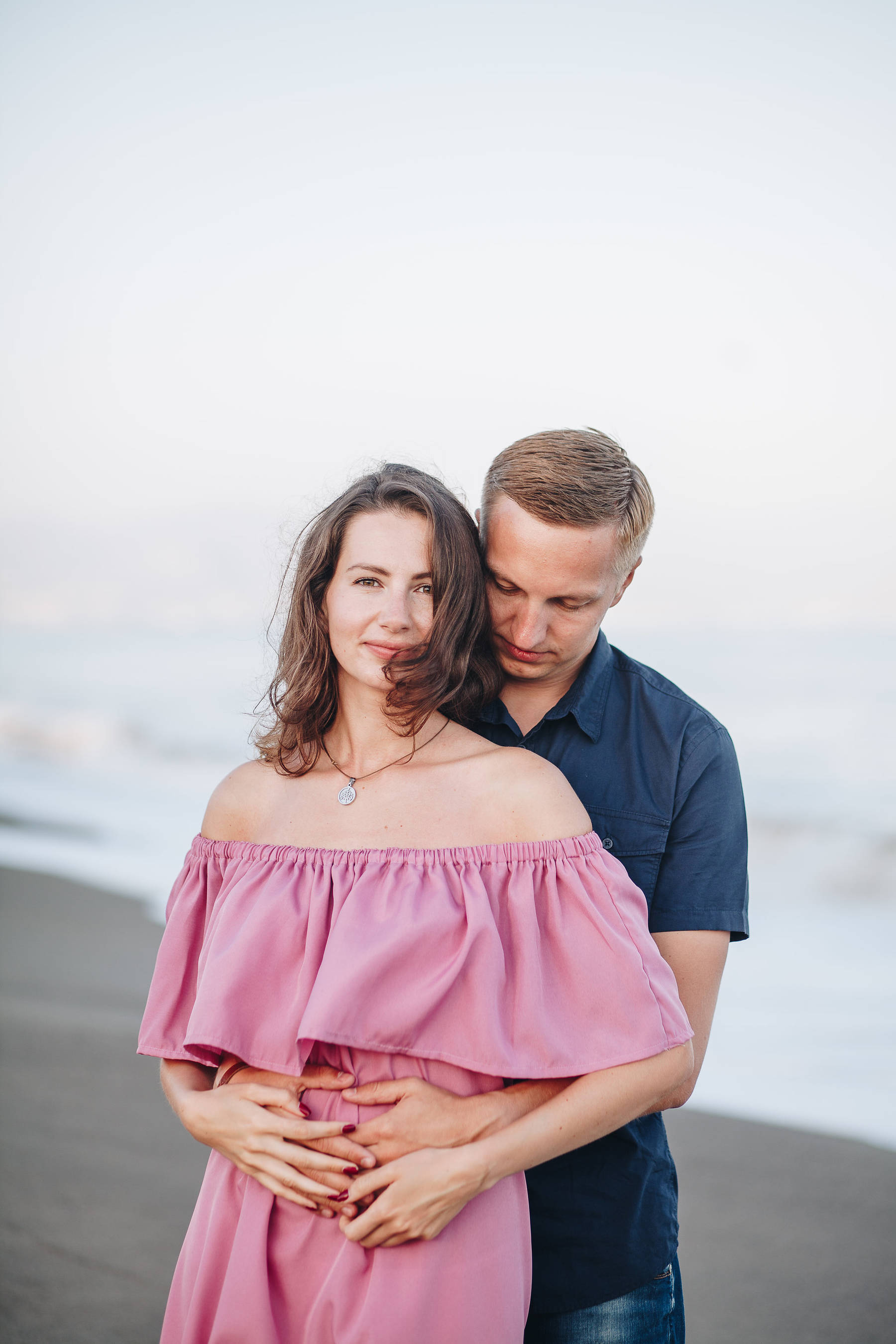 Love Story photo shoot on the beach of Torremolinos