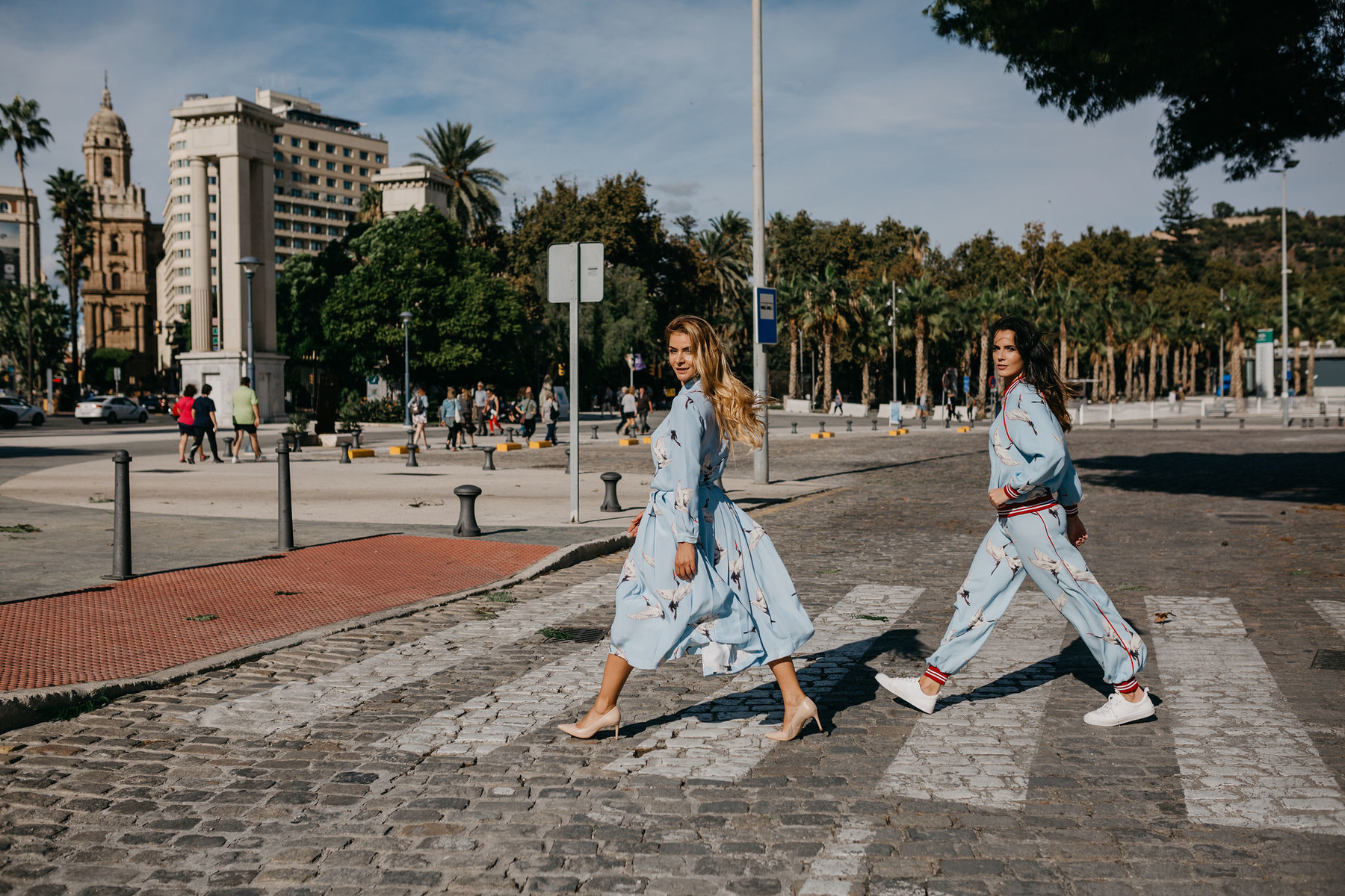 Street style photo shooting in Malaga for Korsun