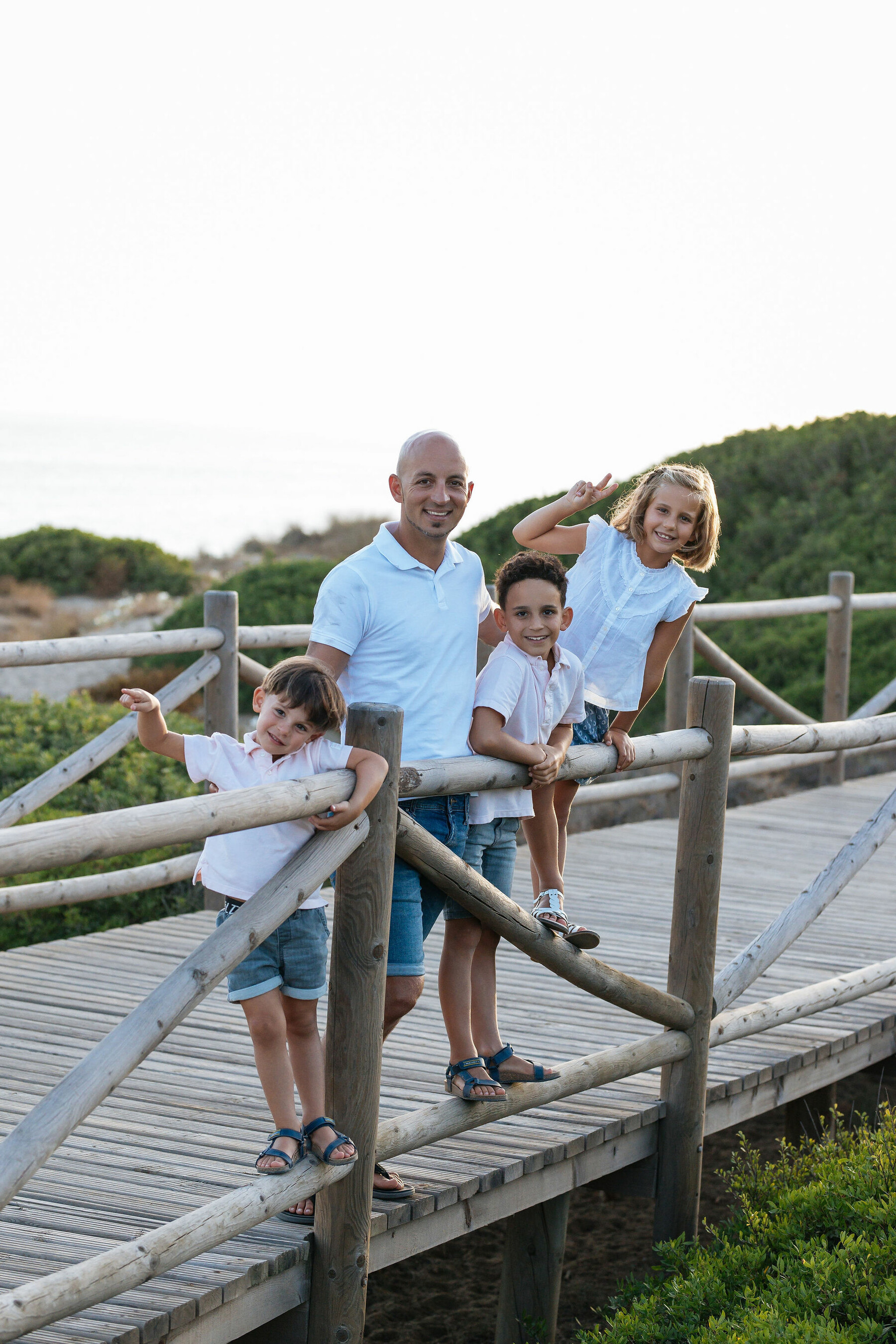 Family photo shoot on the beach in Marbella, Malaga