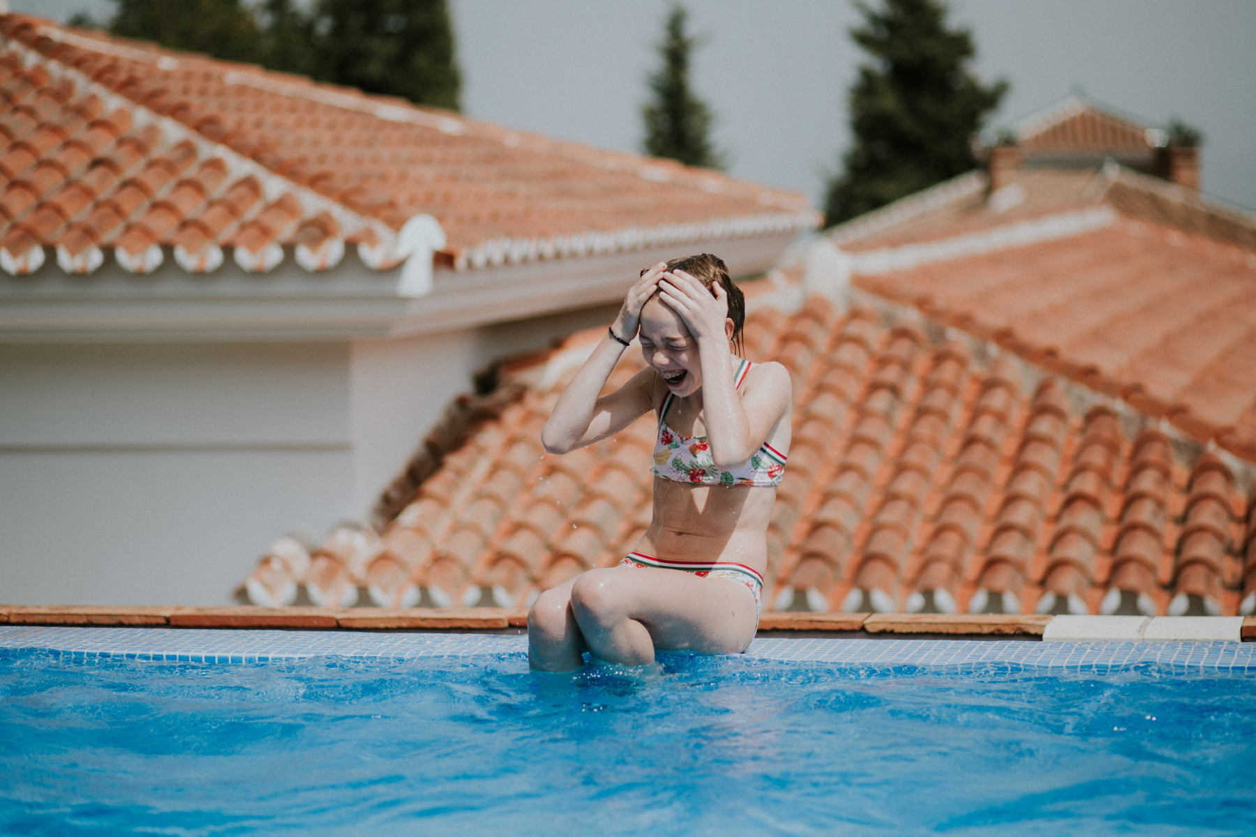 Un día de vacaciones de una familia en España