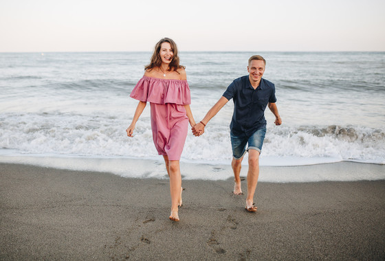 Sesión preboda en la playa de Torremolinos 
