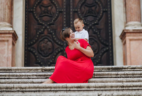 Family photo set in Málaga