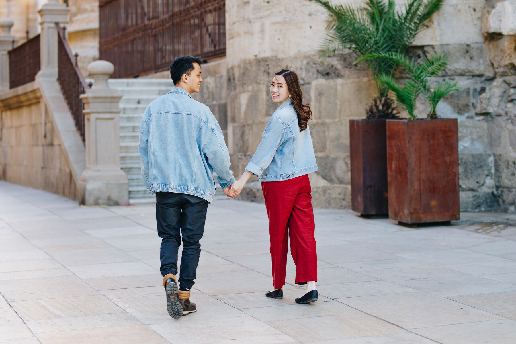 Couple photo set in Malaga