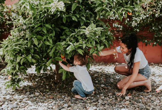Un día de vacaciones de una familia en España