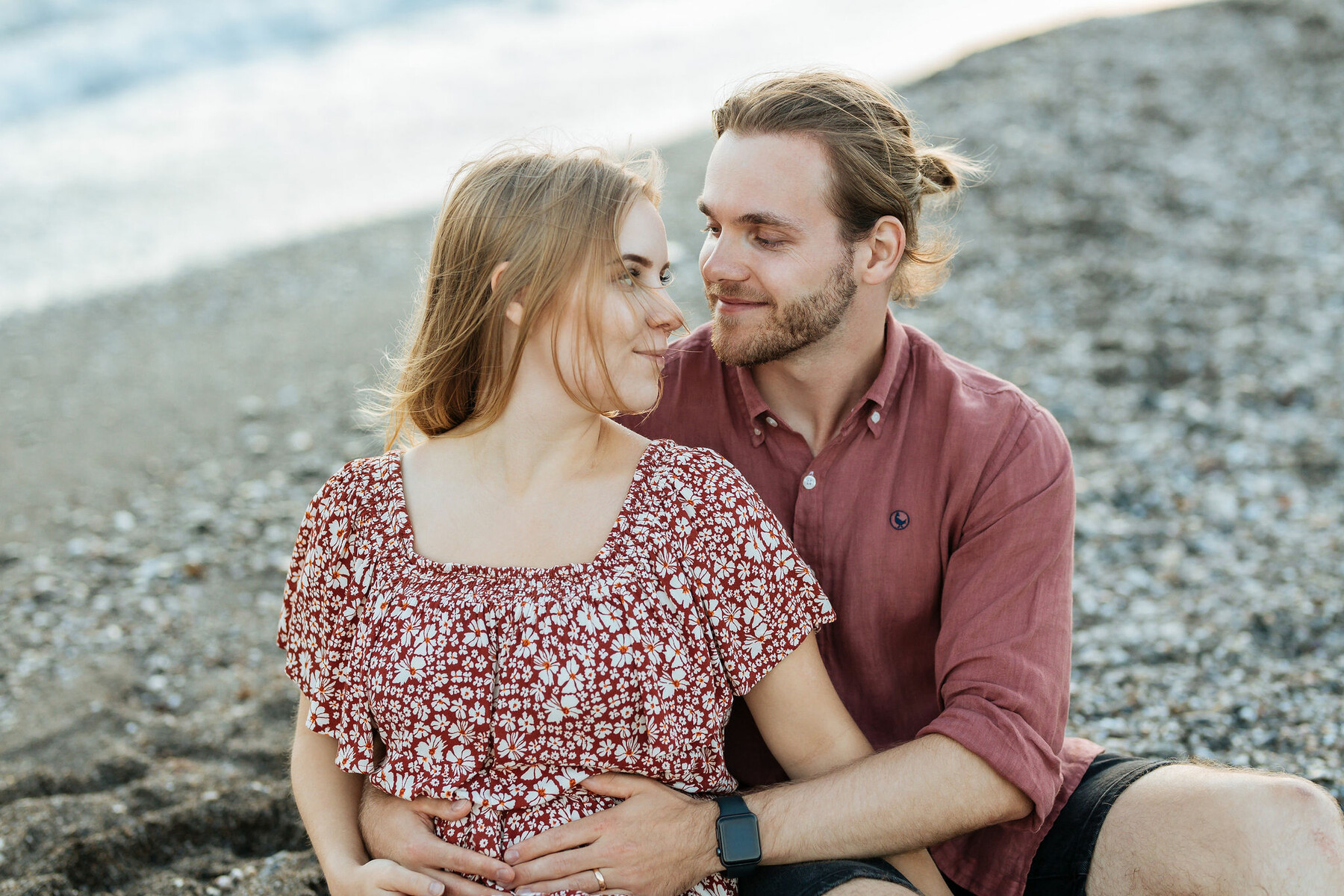 Photo set on the beach in Malaga