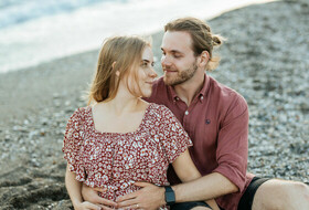 Photo set on the beach in Malaga