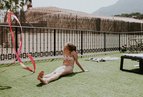 Un día de vacaciones de una familia en España