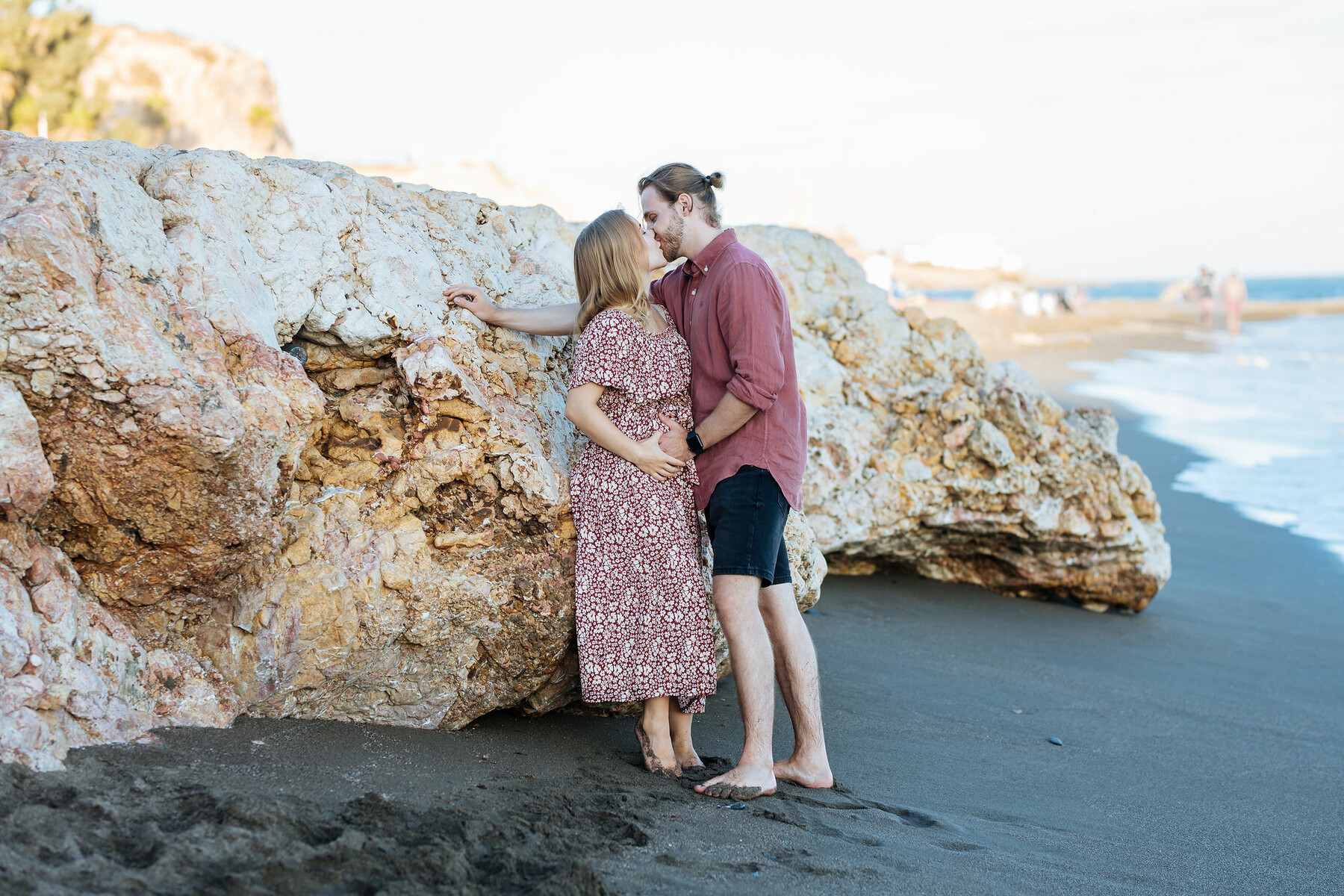 Photo set on the beach in Malaga