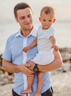 Sesión de fotos de familia en El Palo, Málaga
