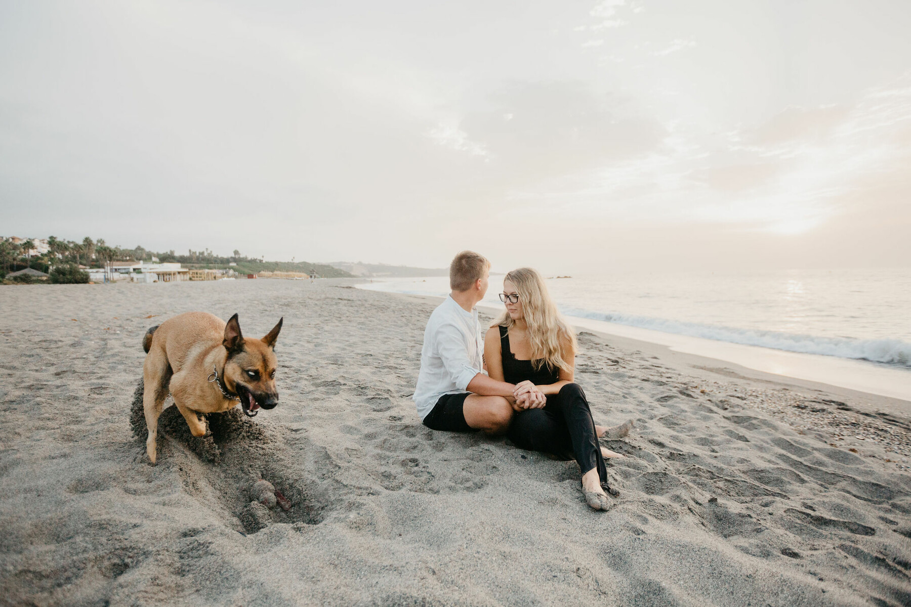 Sesión de fotos con perro en Manilva