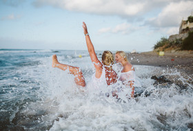 Sesión de fotos de amigas en Mijas Costa