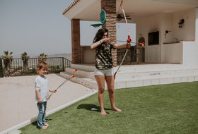 Un día de vacaciones de una familia en España
