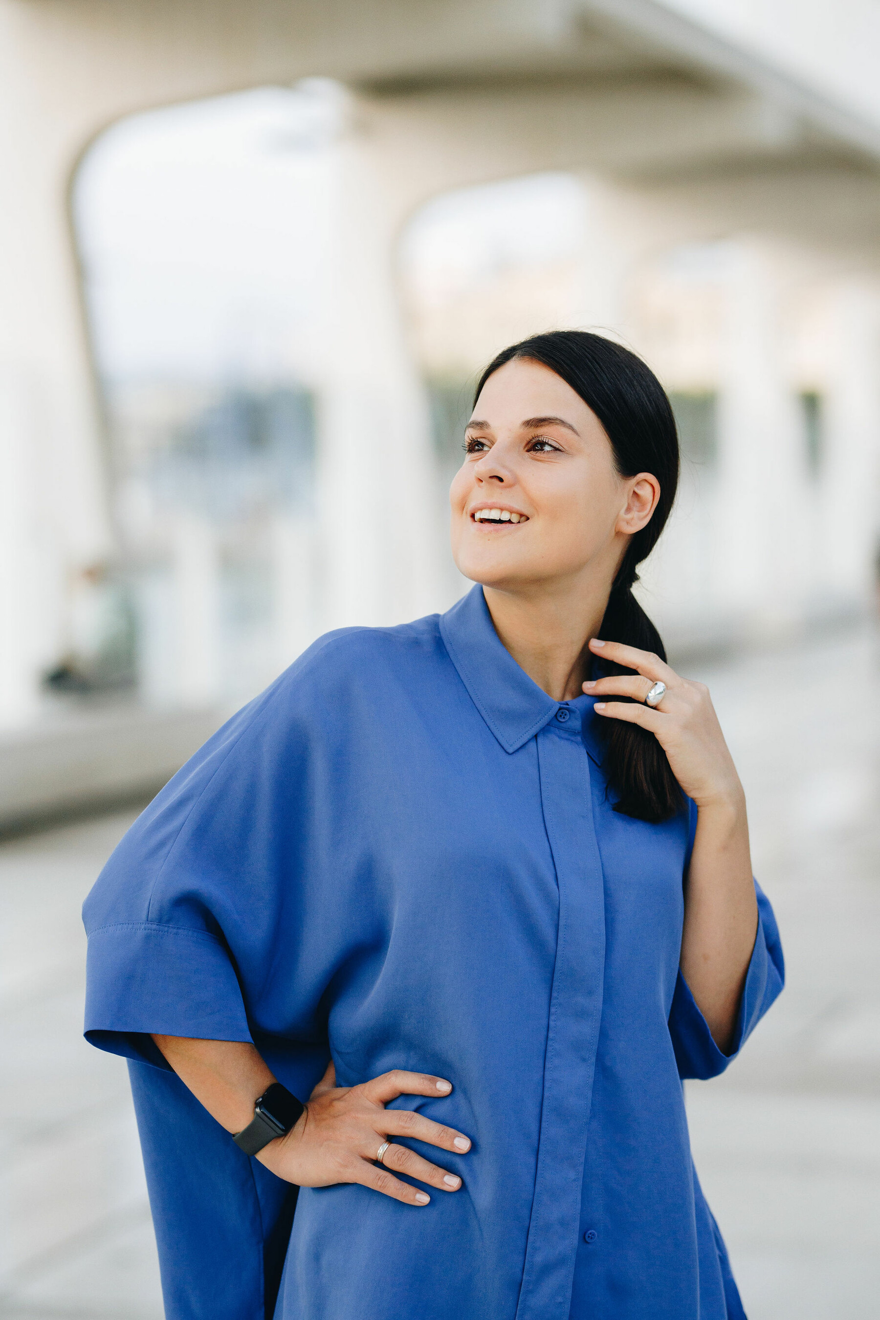 Portrait photo set in the Port of Malaga