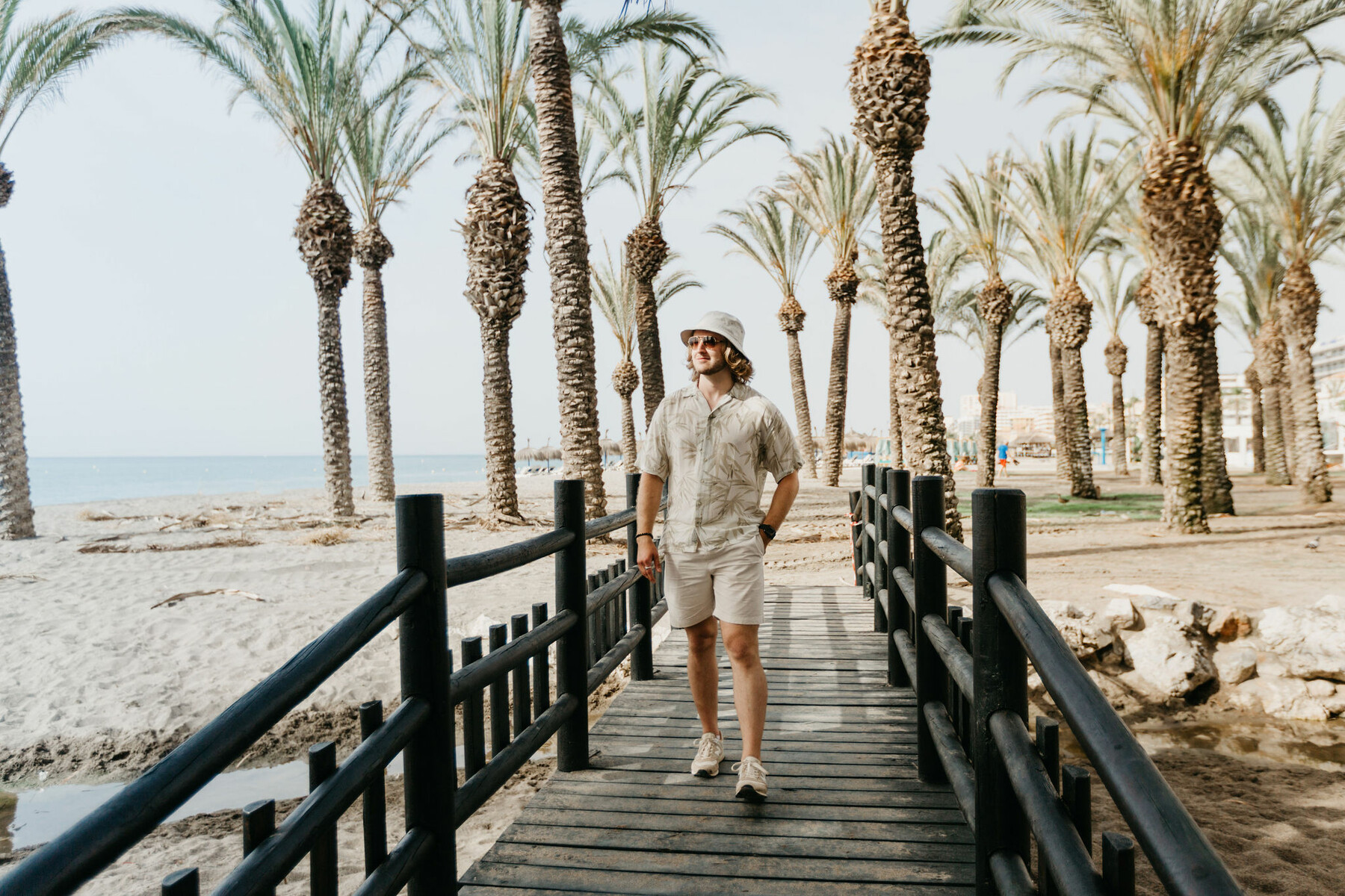 Photo set on the beach in Torremolinos