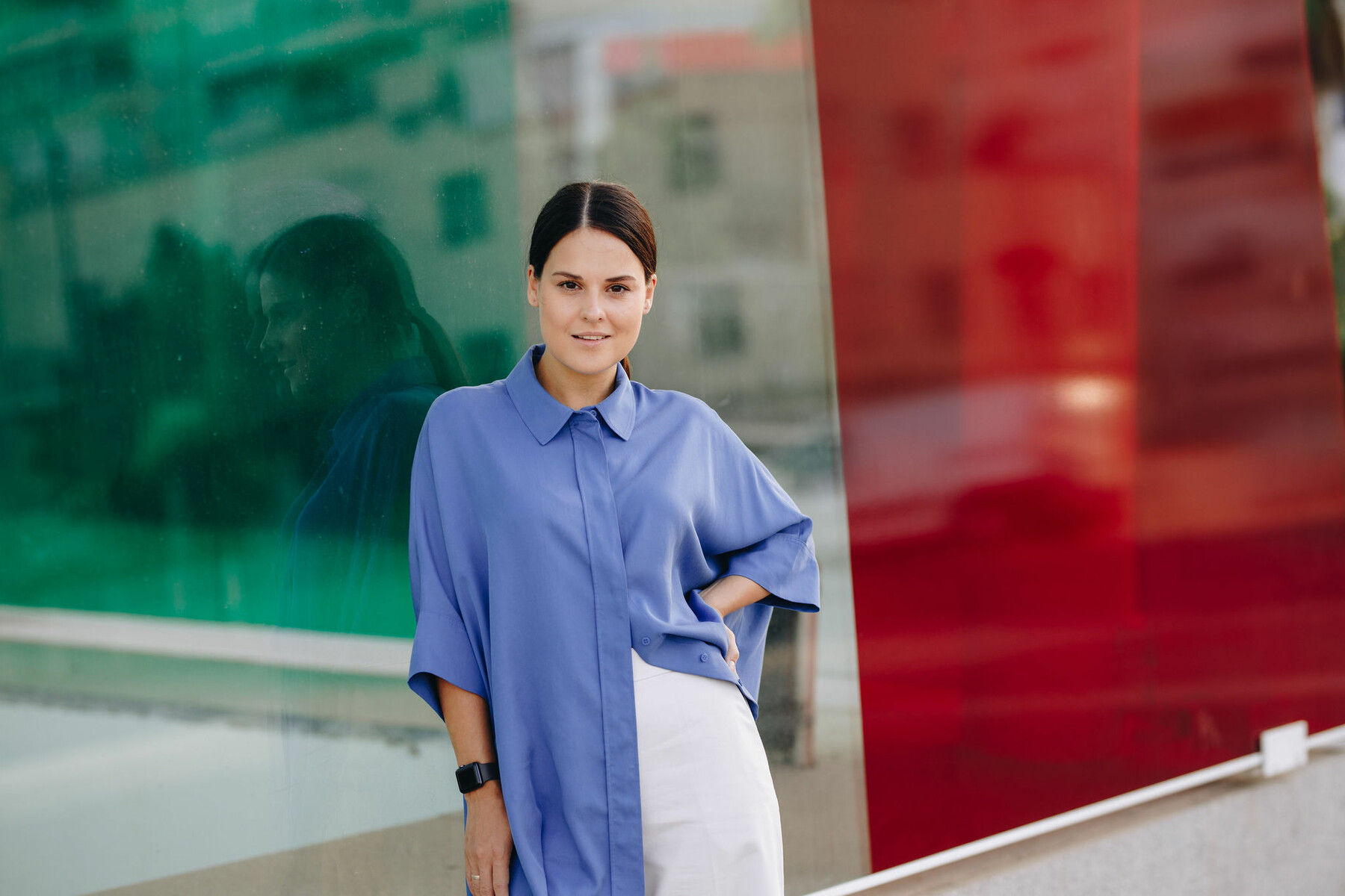 Portrait photo set in the Port of Malaga