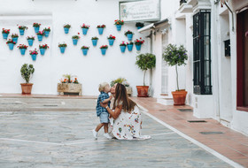 Fotografía de familia en el Centro de Marbella
