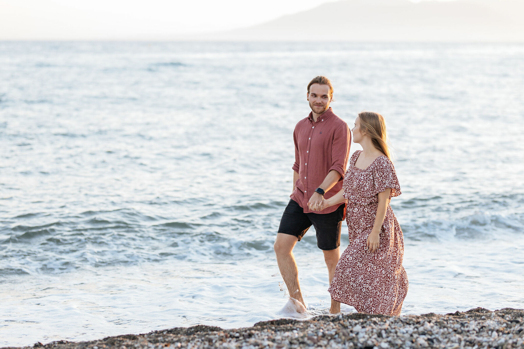 Photo set on the beach in Malaga