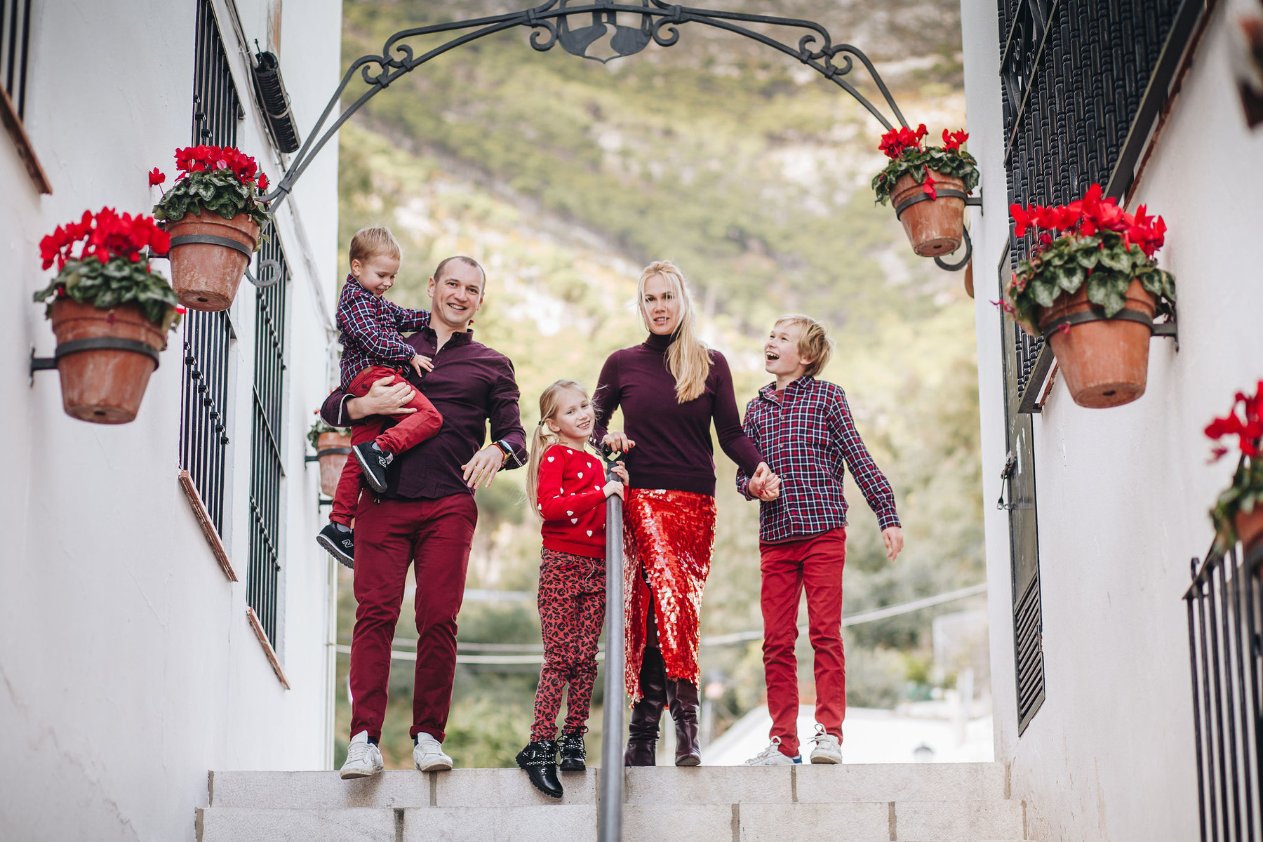 Fotografía de familia en Mijas Pueblo