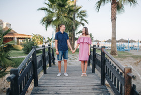 Sesión preboda en la playa de Torremolinos 